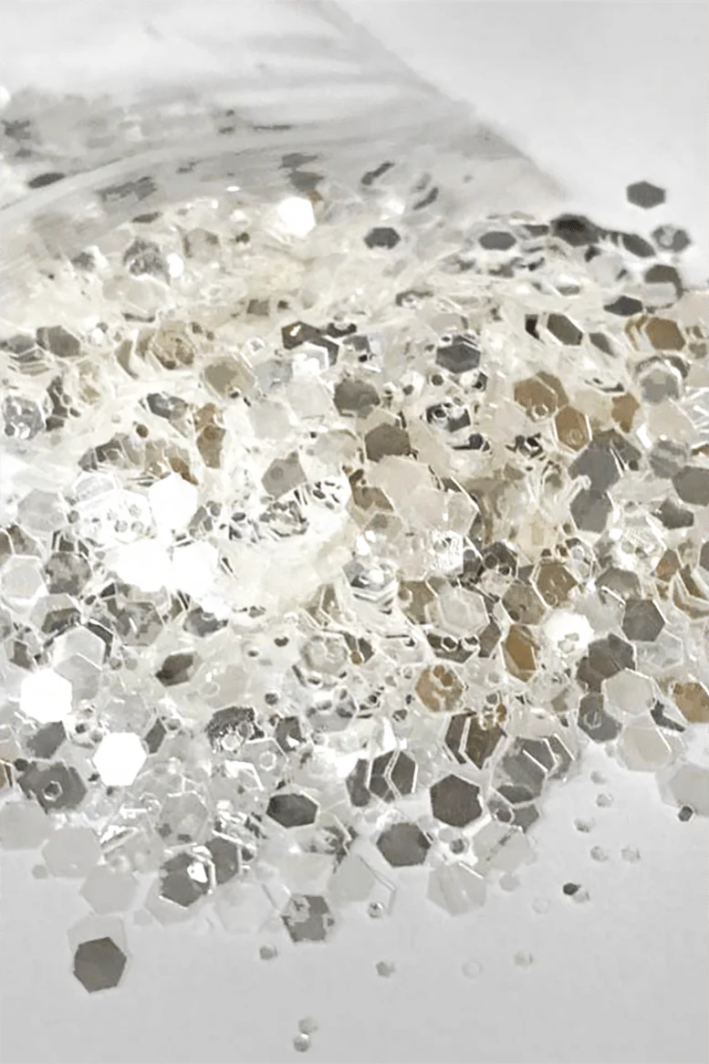 Body glitter silver