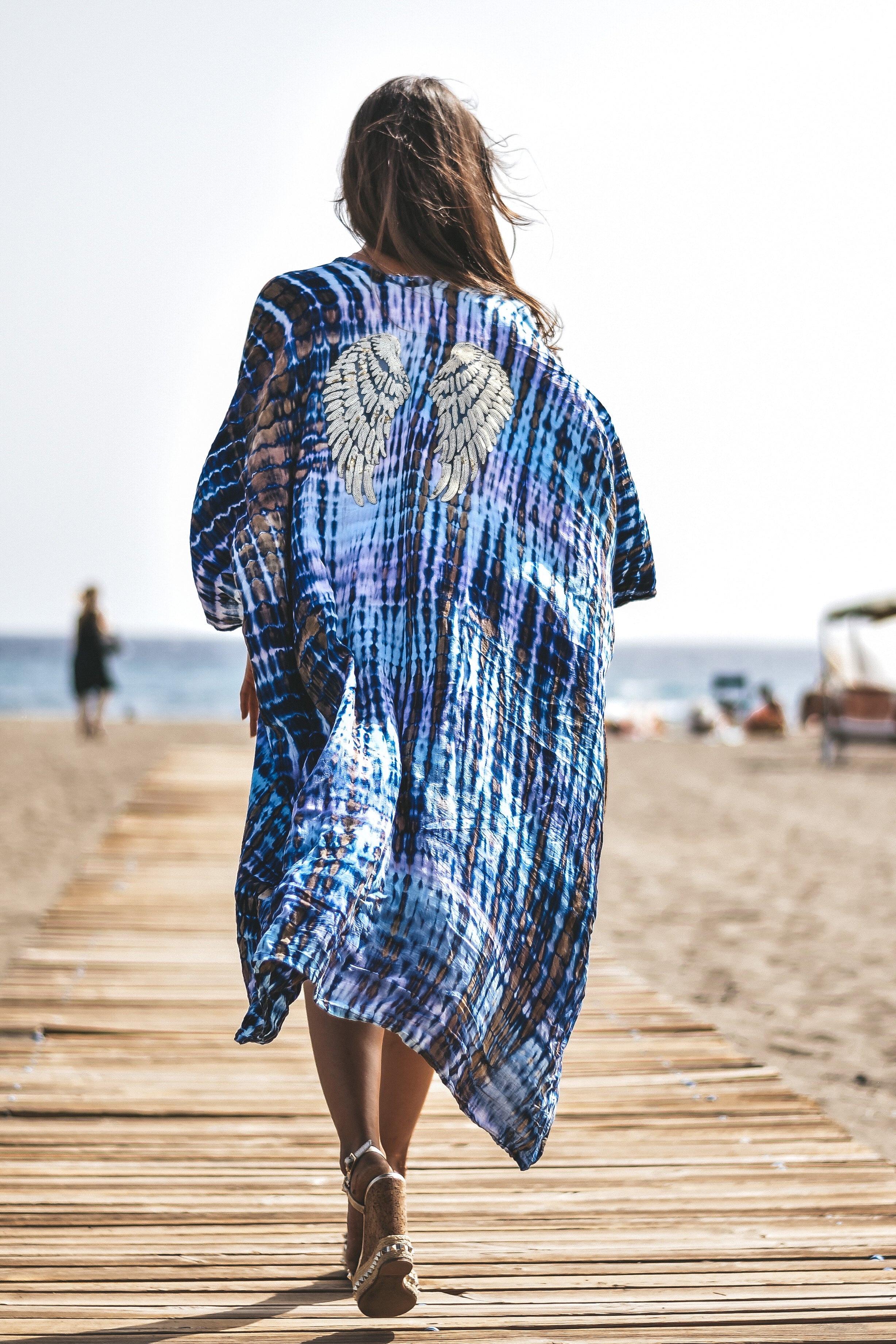 Diamantina golden wings boho kimono