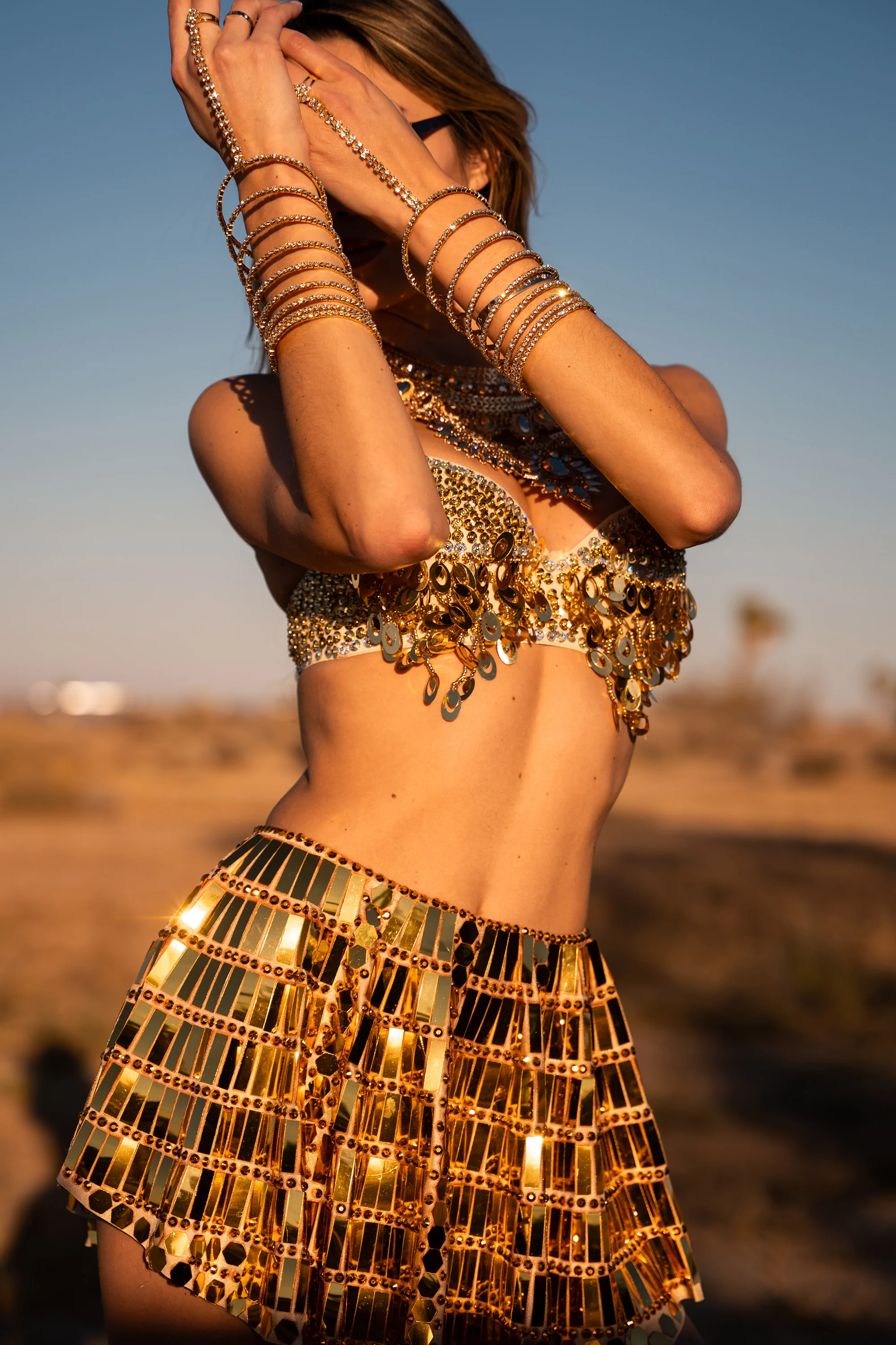 Kayla mirror gold set - Image 6