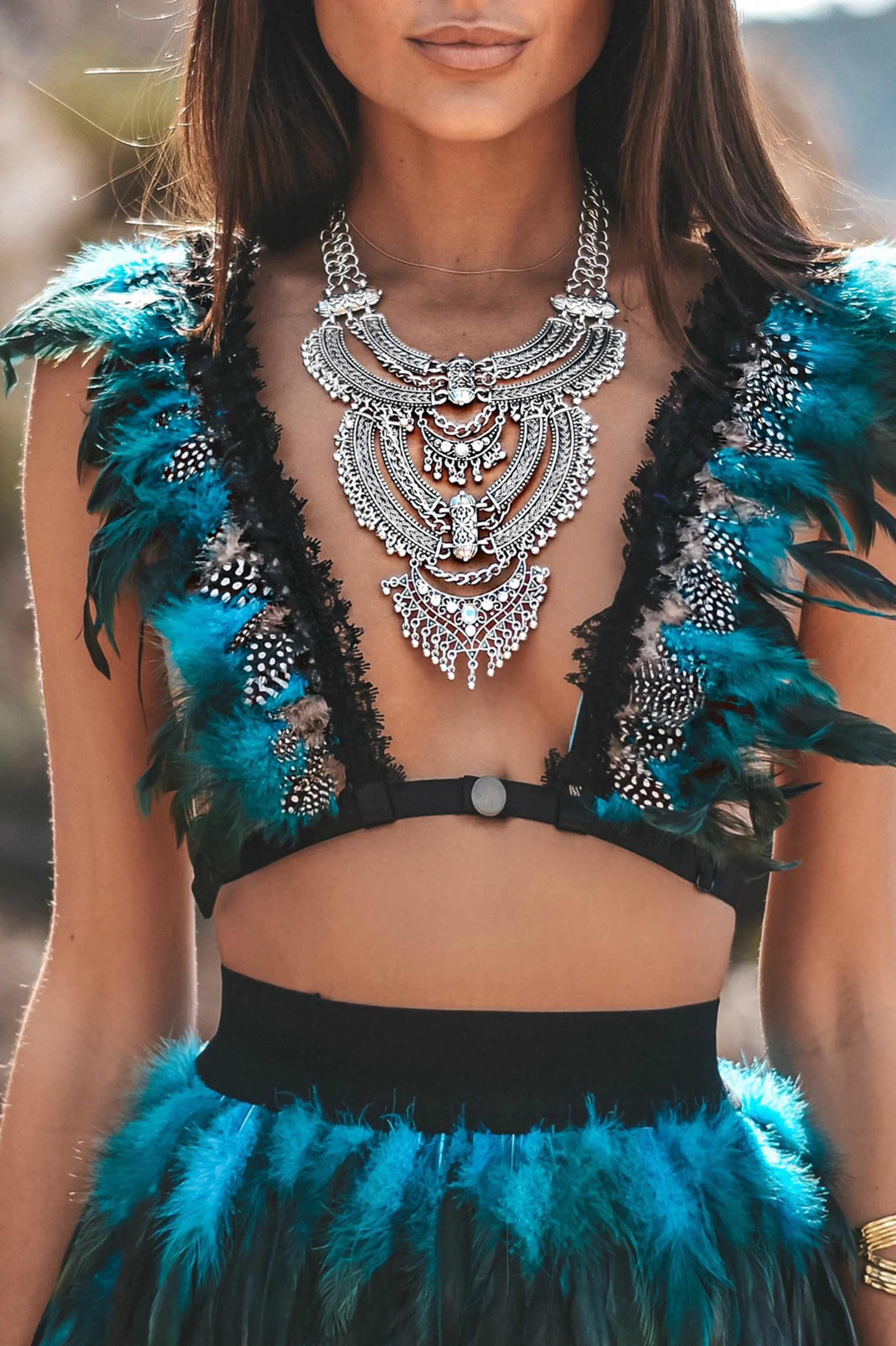 Laylah gothic necklace silver