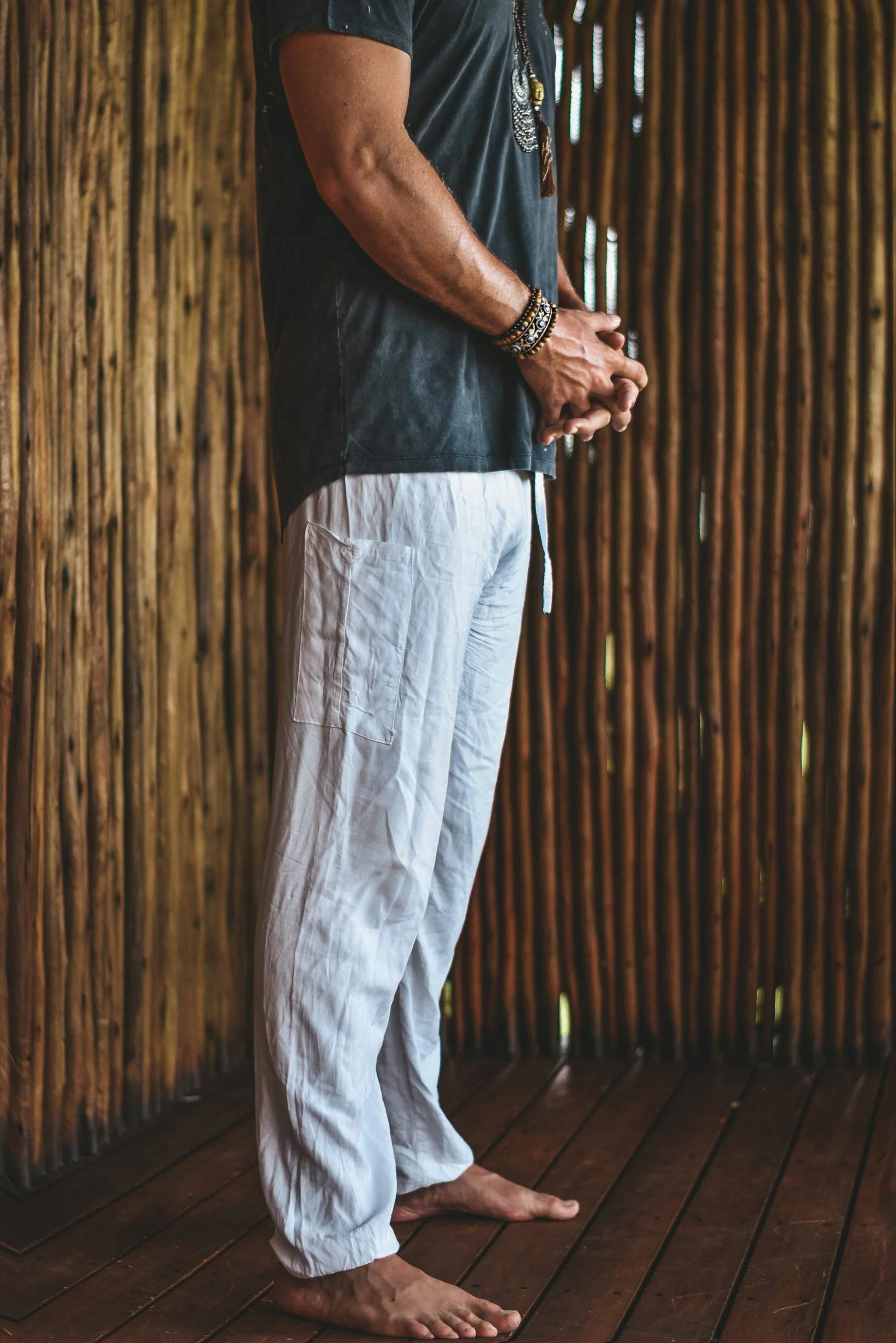 Moremi harness pants white