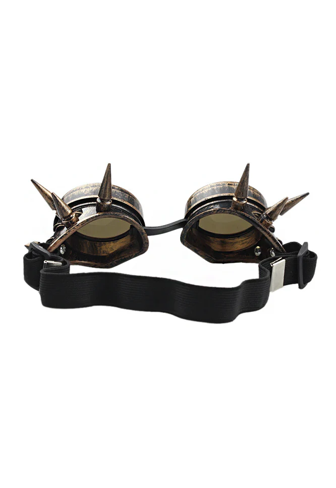 Steam punk spike goggles gold - Image 2