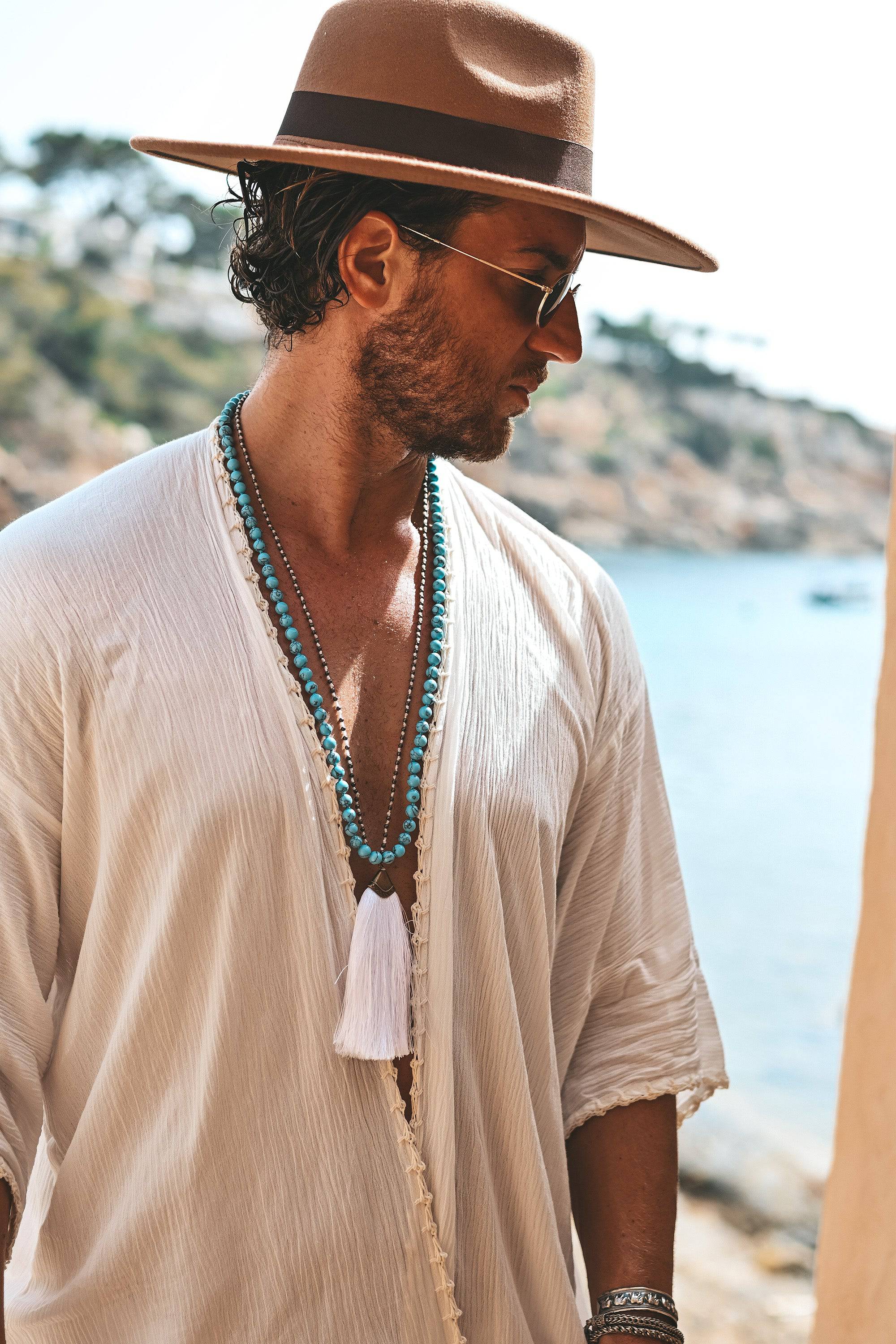 Tassel necklace white - Image 6