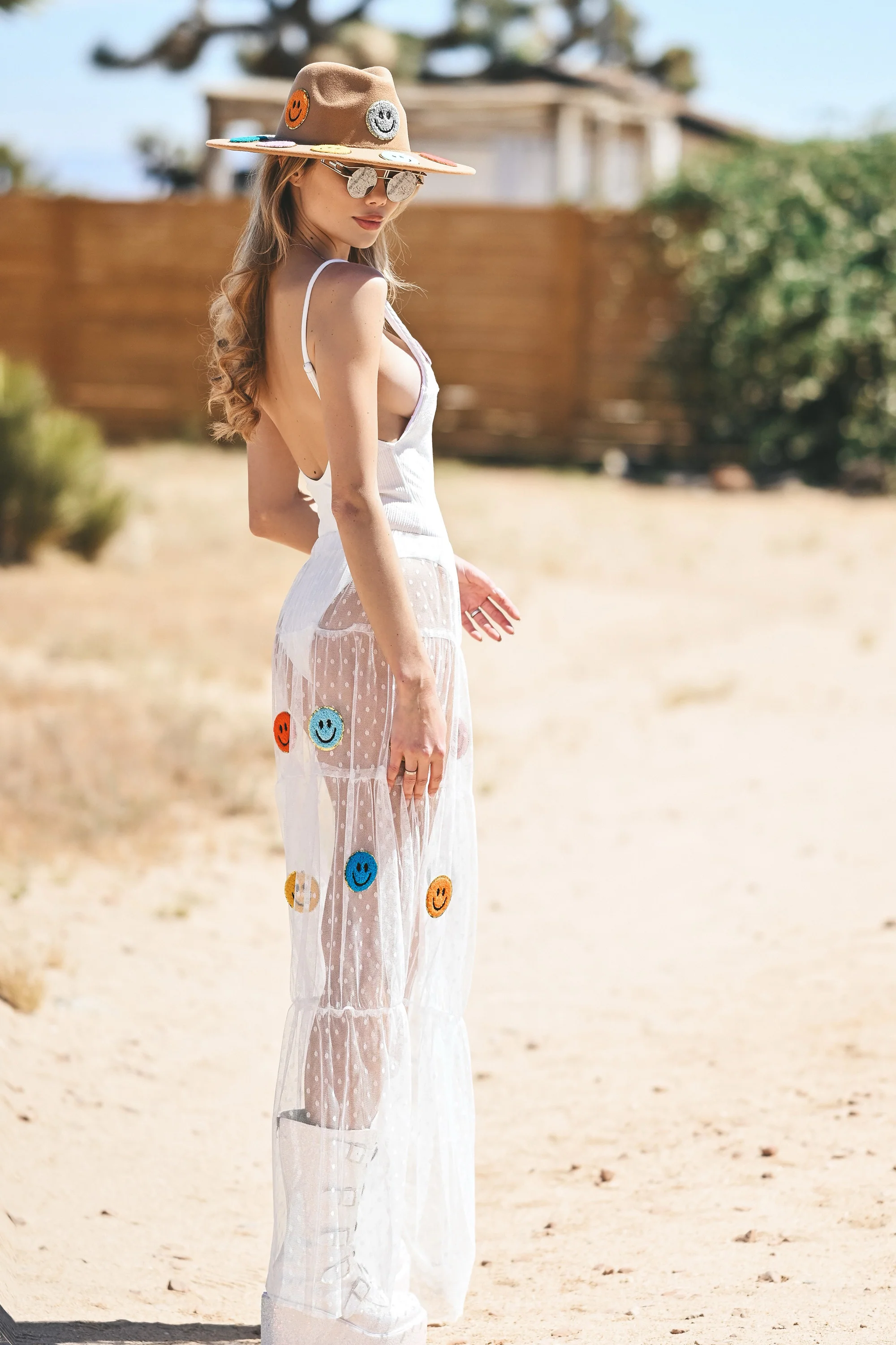 Valerie smile maxi skirt white - Image 4