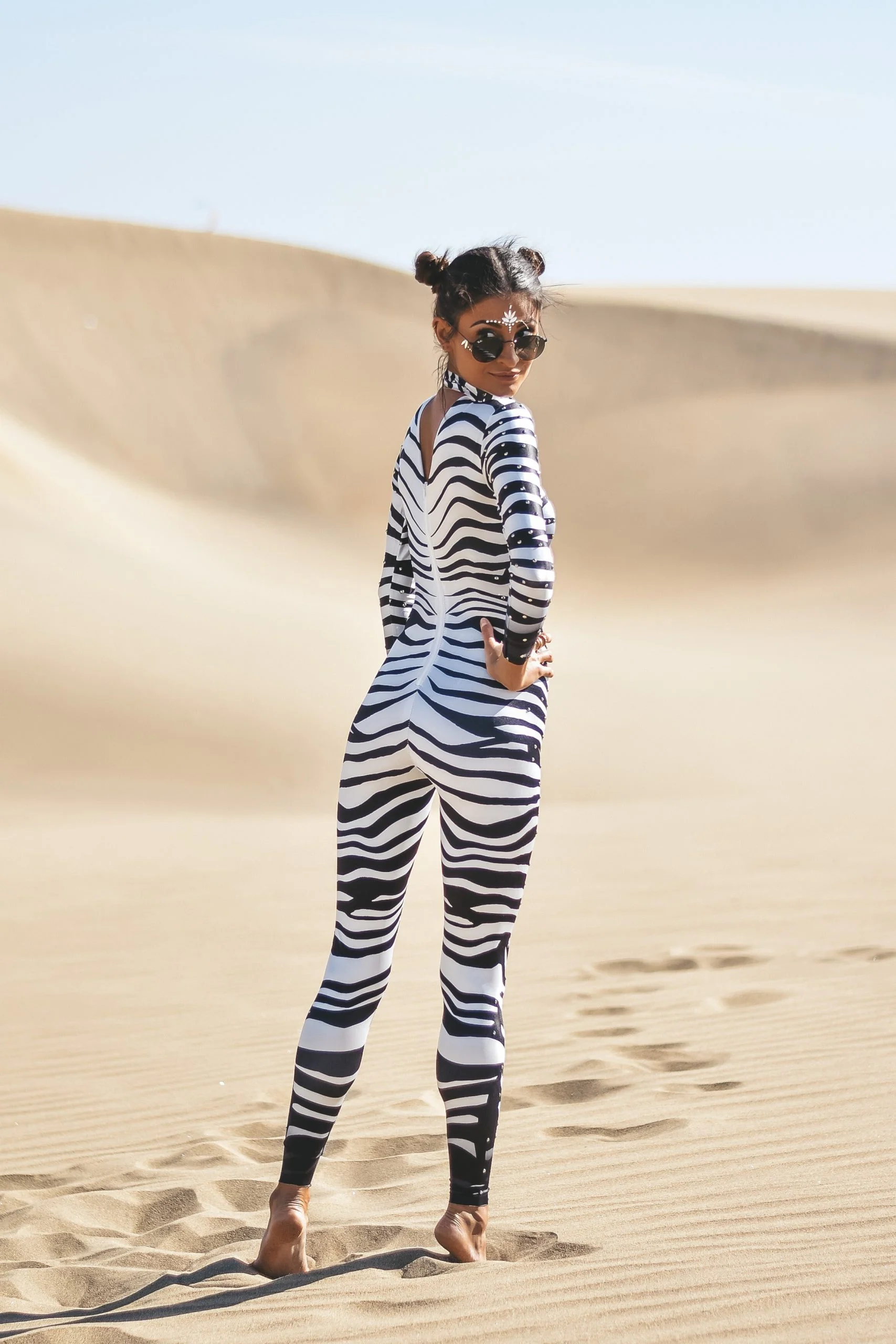 Zebra rhinestone jumpsuit - Image 2
